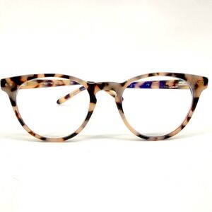 Notting Hill Eyeglasses Women 49-19-140 Tortoise Round Cat Eye Office Smart
